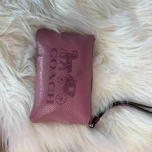 Elegant Pink Leather Women's Bag